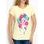 Women's T-shirt Due Linee - Yellow -