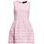 Vestido de mujer con corte en A Due Linee - Rosa -