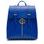 Women's real leather backpack Glamorous by GLAM - Blue -