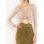 Damski crop-top CIUSA SEMPLICE - beżowy -