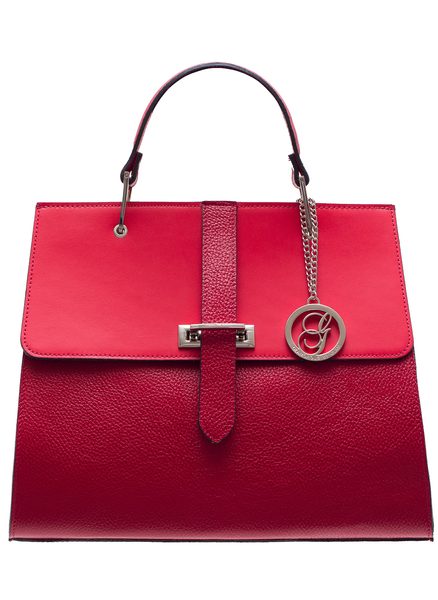 Bolso de cuero de mano para mujer Glamorous by GLAM - Rojo -