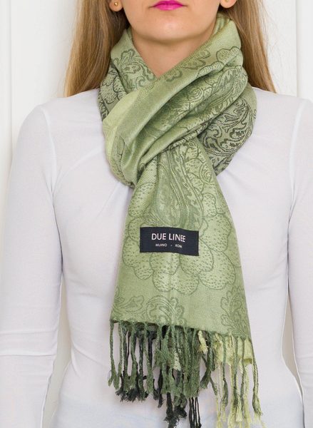 Women's scarf Due Linee - Green -