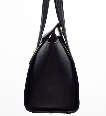 Bolso de cuero de mano para mujer Glamorous by GLAM - Negro -