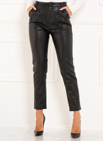 Pantalones de mujer Due Linee - Negro -