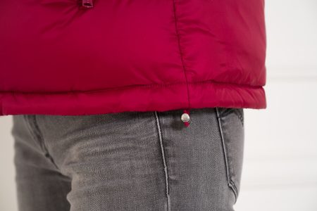 Geacă de iarnă de damă Tommy Hilfiger - Culoarea vinului -