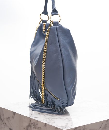 Bolso de hombro de cuero para mujer Glamorous by GLAM - Azul -