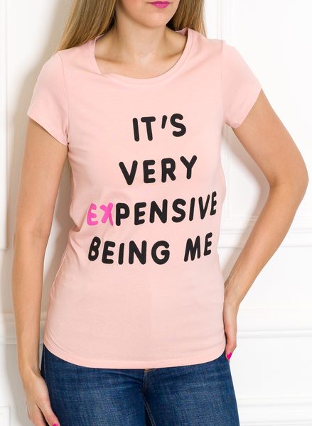 Women's T-shirt Due Linee - Pink -