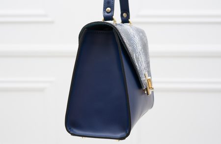 Bolso de cuero de mano para mujer Glamorous by GLAM - Azul -