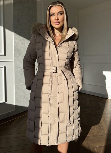 Winter jacket Due Linee - Beige -