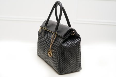 Bolso de cuero de mano para mujer Glamorous by GLAM - Negro -