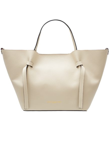 Real leather handbag Glamorous by GLAM - Beige -