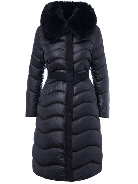 Due Linee Geacă de iarnă de damă - Neagră -