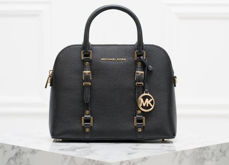 Michael Kors kožená kabelka do ruky - černá -