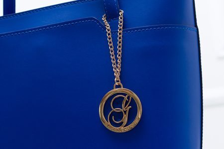 Bolso de cuero de mano para mujer Glamorous by GLAM - Azul -