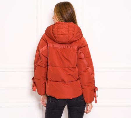 Damska kurtka zimowa Due Linee - pomarańczowy -