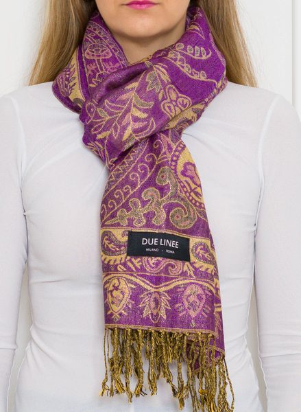 Women's scarf Due Linee - Violet -