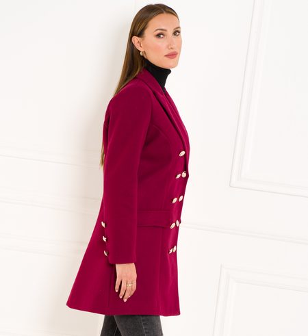 Women's coat CIUSA SEMPLICE - Wine -