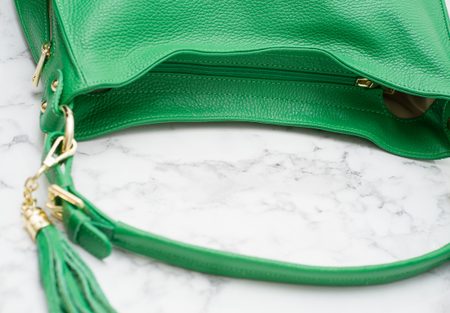 Real leather shoulder bag Glamorous by GLAM - Green -