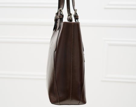 Real leather shoulder bag Glamorous by GLAM - Brown -