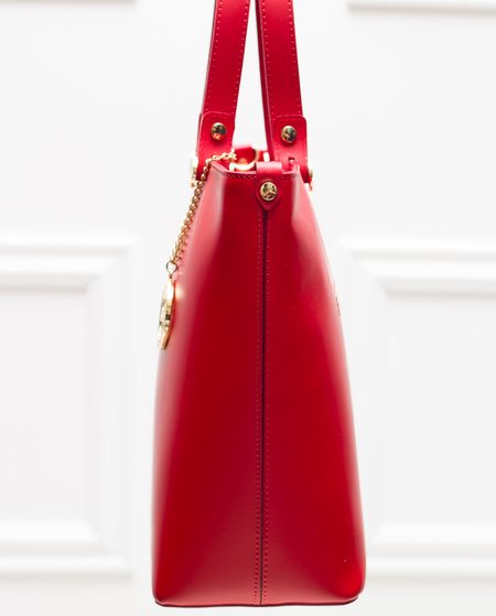 Bolso de cuero de mano para mujer Glamorous by GLAM - Rojo -