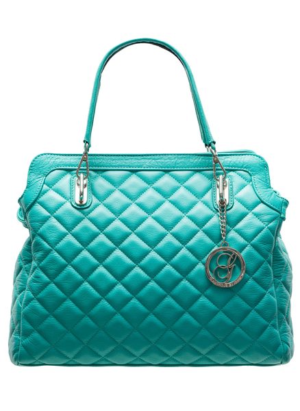 Borsa a mano da donna in pelle Glamorous by GLAM - Blu -