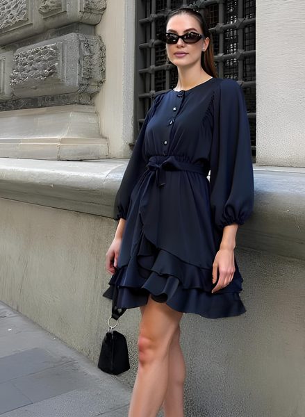 Rochie damă Due Linee - Neagră -
