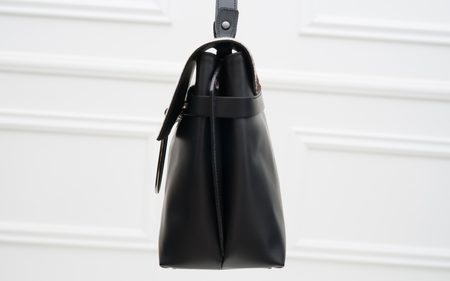 Bolso de cuero de mano para mujer Glamorous by GLAM - Negro -