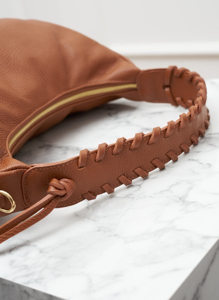 Real leather shoulder bag Glamorous by GLAM - Brown -