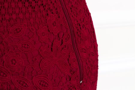 Lace dress Due Linee - Wine -