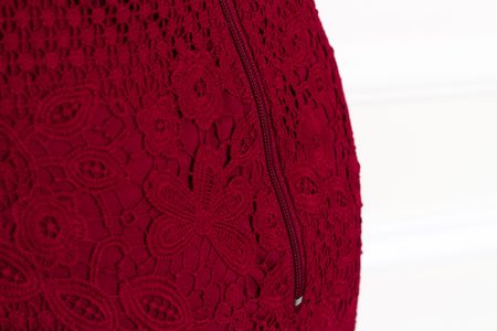 Lace dress Due Linee - Wine -