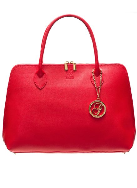 Real leather handbag Glamorous by GLAM - Red -