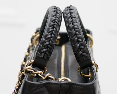 Real leather handbag Glamorous by Glam - Black -