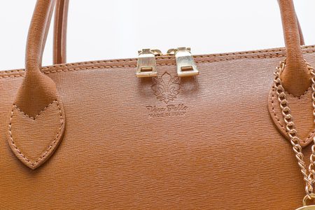 Real leather handbag Glamorous by GLAM - Brown -