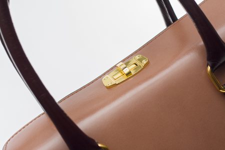 Dámska kožená kabelka béžovo hnedá -