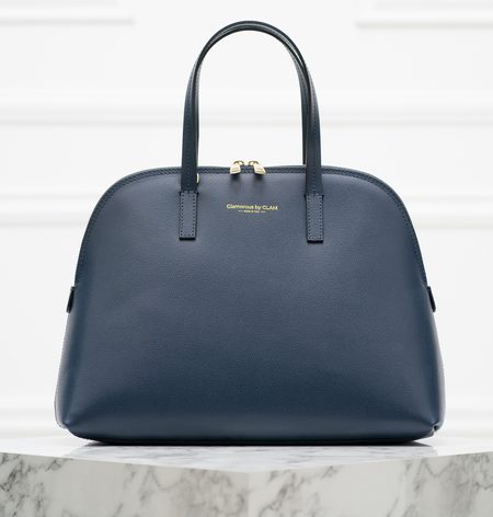 Real leather handbag Glamorous by GLAM - Dark blue -