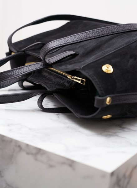 Real leather shoulder bag Glamorous by GLAM - Black -