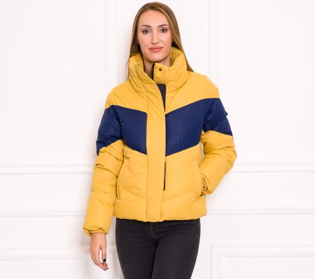 Női téli kabát Due Linee - Sárga -