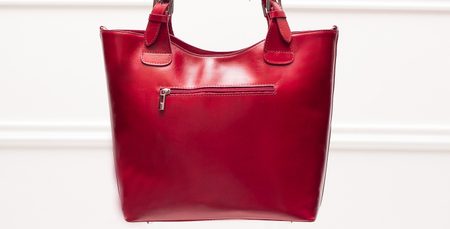 Real leather handbag Glamorous by GLAM - Red -