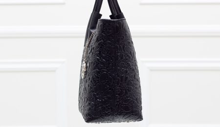 Bolso de cuero de mano para mujer Glamorous by GLAM - Negro -