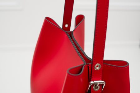 Bolso de hombro de cuero para mujer Glamorous by GLAM - Rojo -