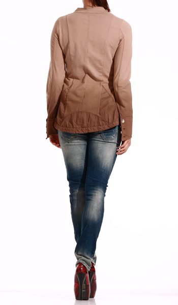 GbyG moderné sako hnedé -