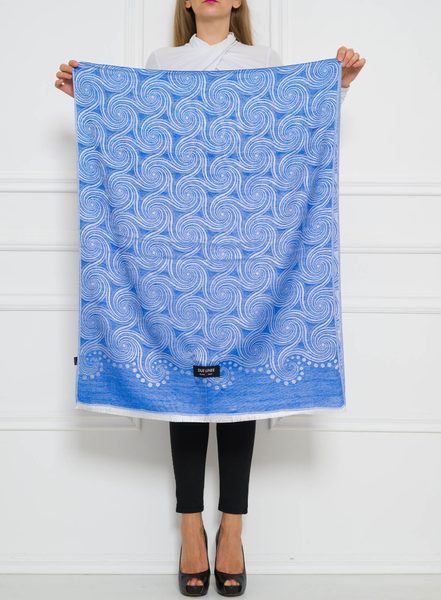 Foulard donna Due Linee - Blu -