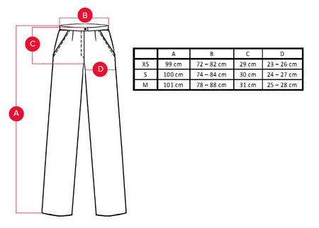 Dámské tmavě modré kalhoty s nízkým sedem -