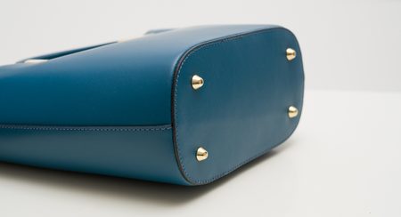 Real leather handbag Glamorous by GLAM - Blue -