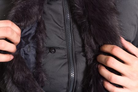 Women's winter jacket Due Linee - Grey -