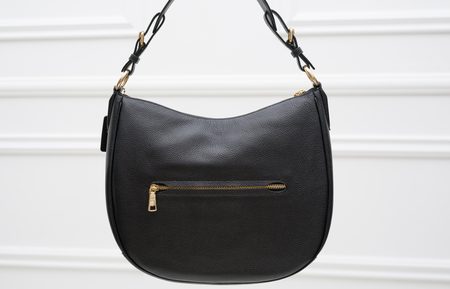 Real leather shoulder bag Coach - Black -