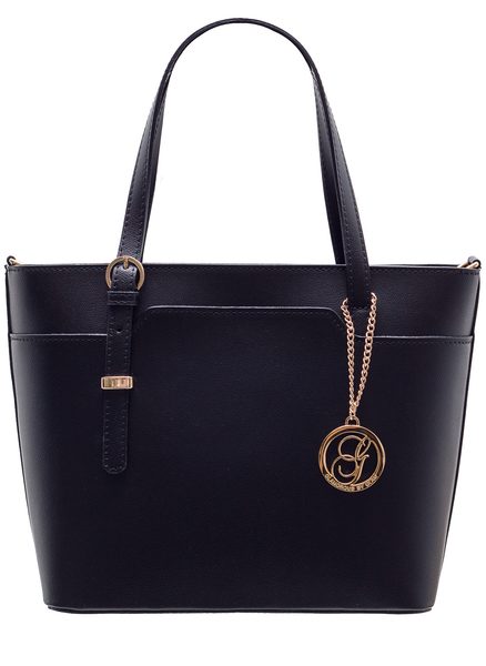 Bolso de cuero de mano para mujer Glamorous by GLAM - Negro -