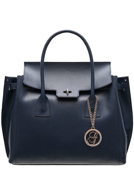 Real leather handbag Glamorous by GLAM - Blue -