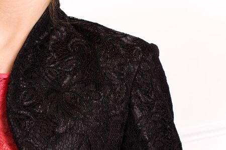 Dámske krajkové bolerko - čierna -