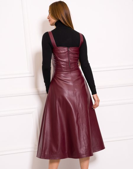 Vestido de mujer Due Linee - Borgoña -